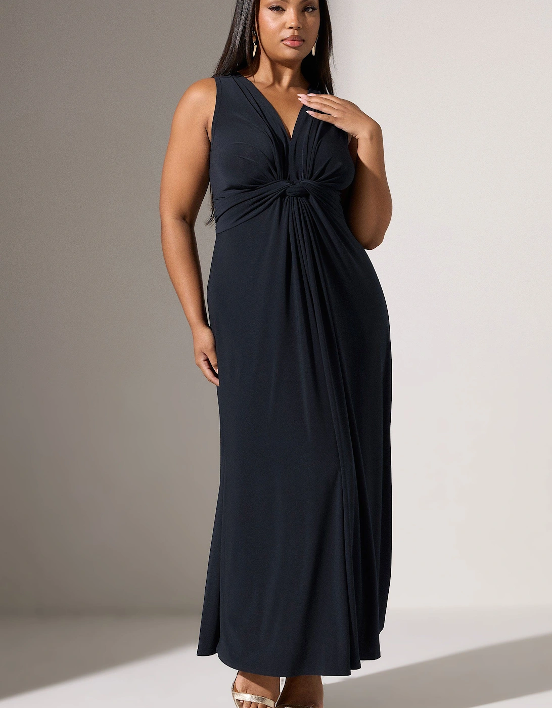 Knotted Front Maxi Dress, 2 of 1