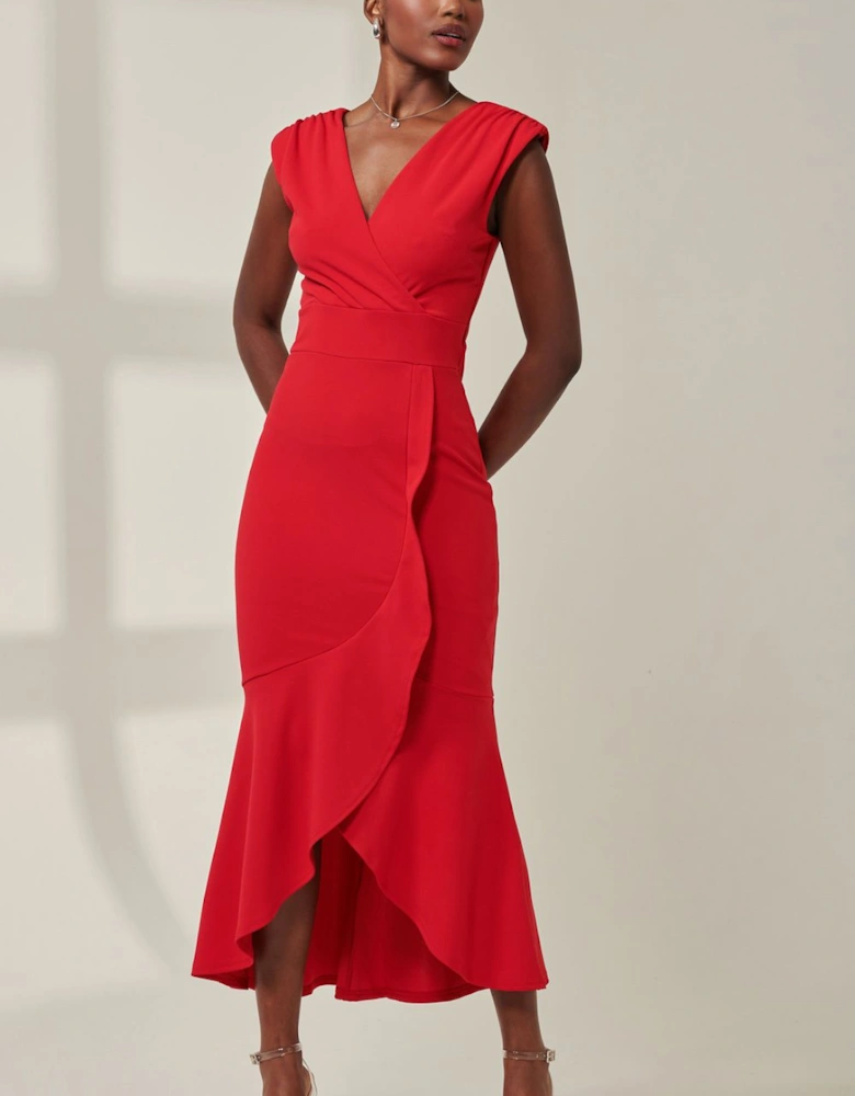 Tara Sleeveless Draped Maxi Dress
