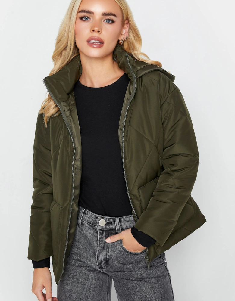 Petite Quilted Puffer Jacket