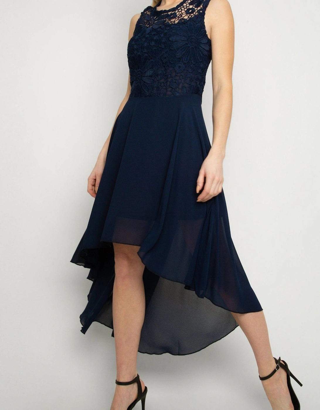 Lace Embroidered High Low Dress, 2 of 1