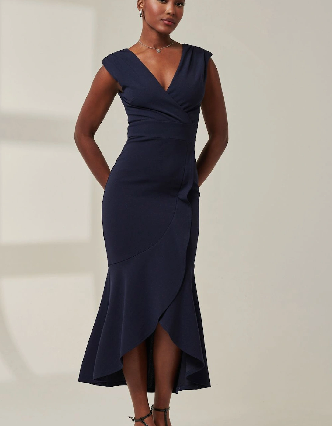 Tara Sleeveless Draped Maxi Dress, 2 of 1