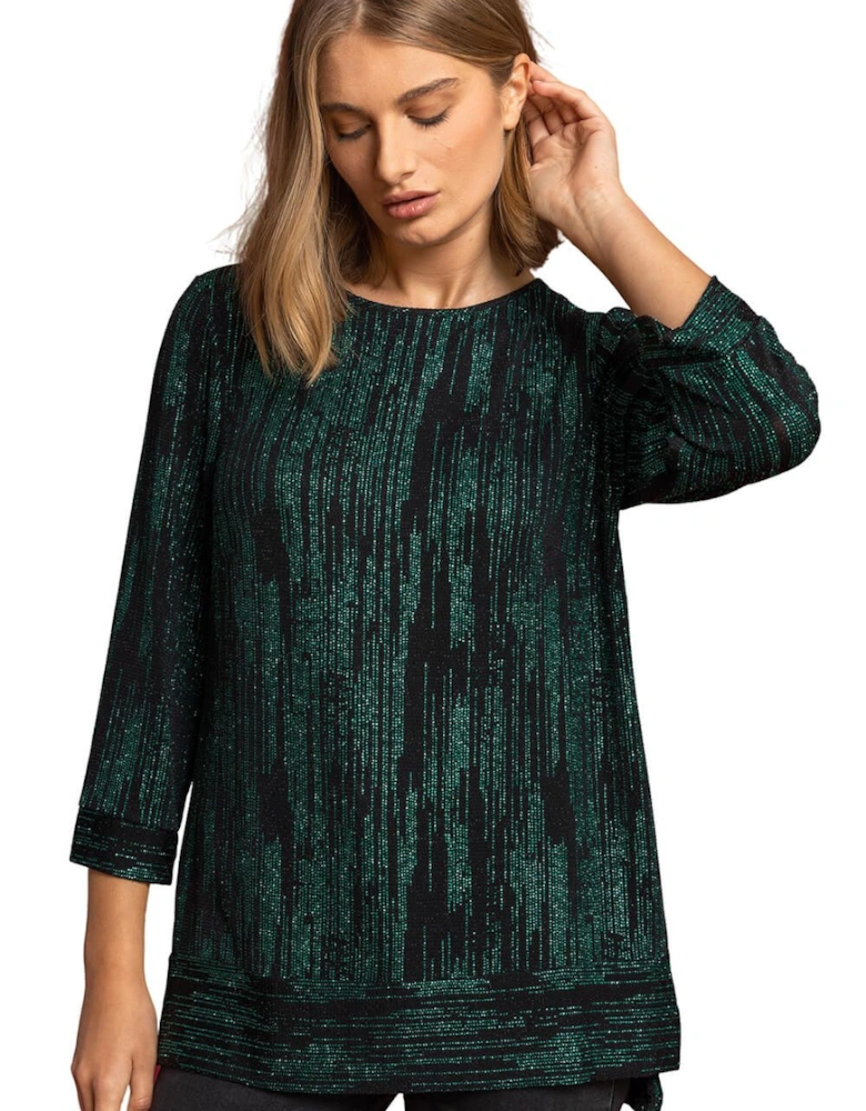 Shimmer Stripe Glitter Top
