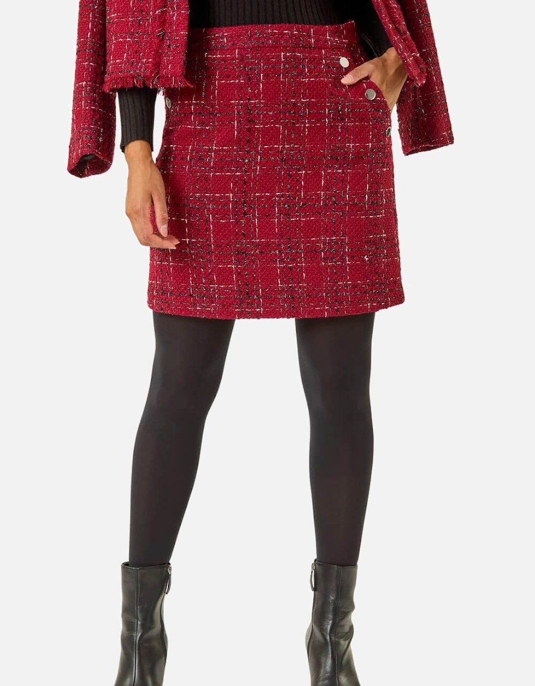 Check Boucle A-Line Skirt, 2 of 1