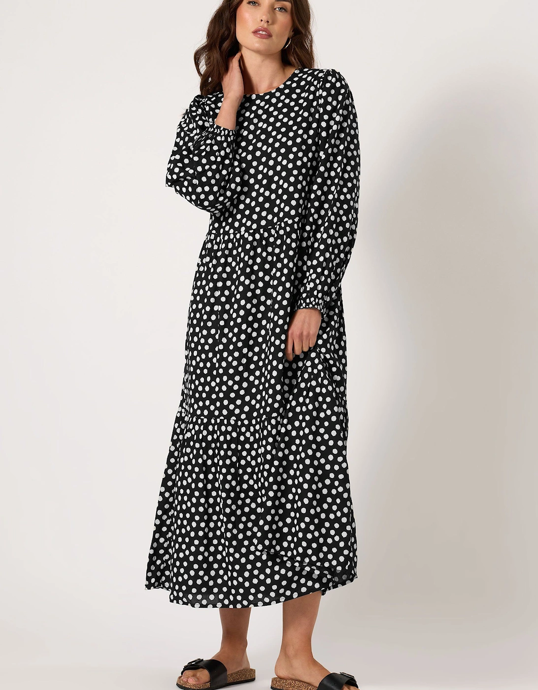 Tall Spotted Smock Dress, 2 of 1