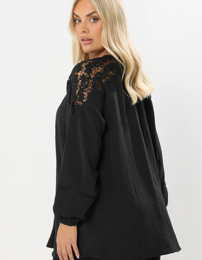 Lace Insert Blouse