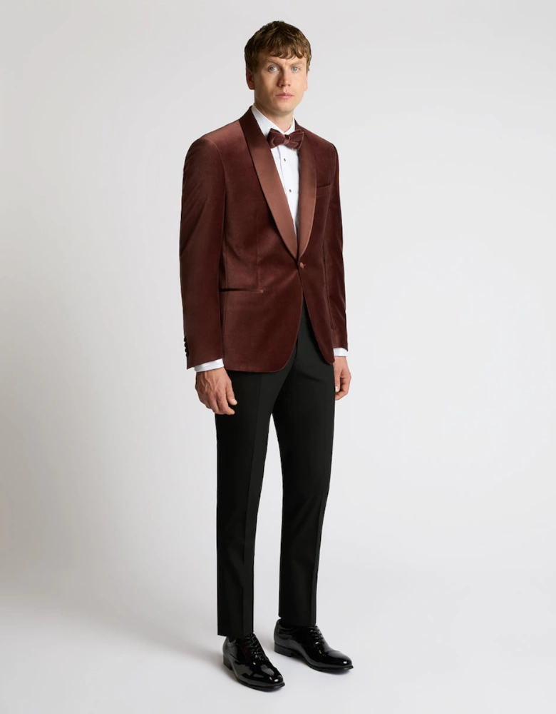 Romeo Velvet Jacket 68 Burgandy