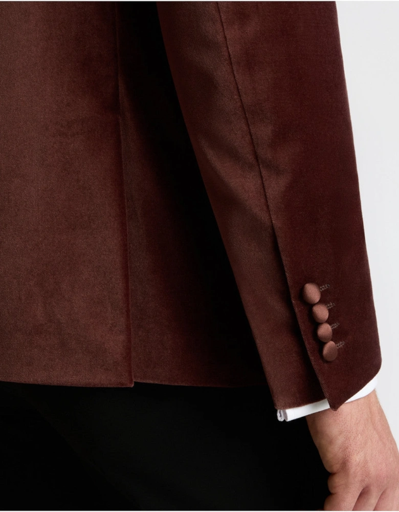 Romeo Velvet Jacket 68 Burgandy