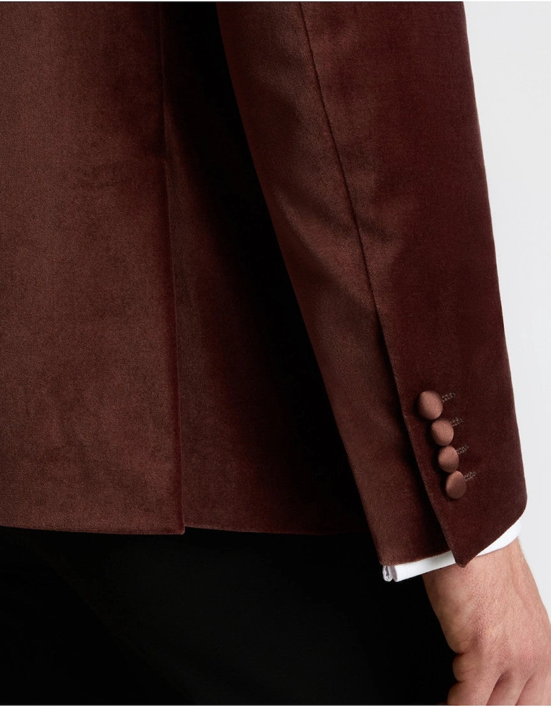 Romeo Velvet Jacket 68 Burgandy