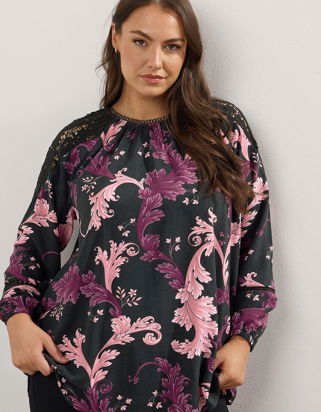 Paisley Lace Insert Blouse, 2 of 1