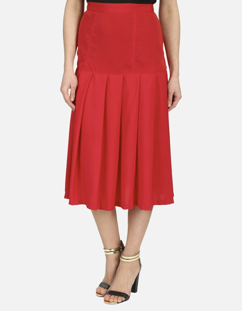 Pleated Midi Skirt