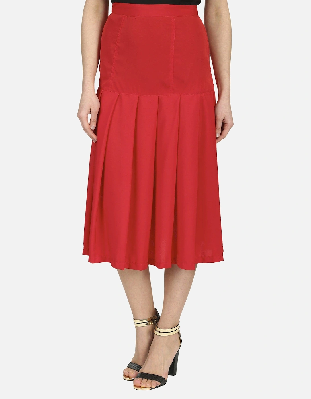 Pleated Midi Skirt, 2 of 1
