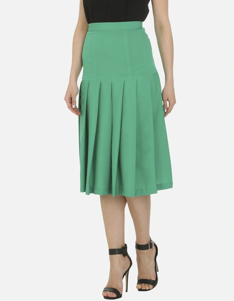Pleated Midi Skirt