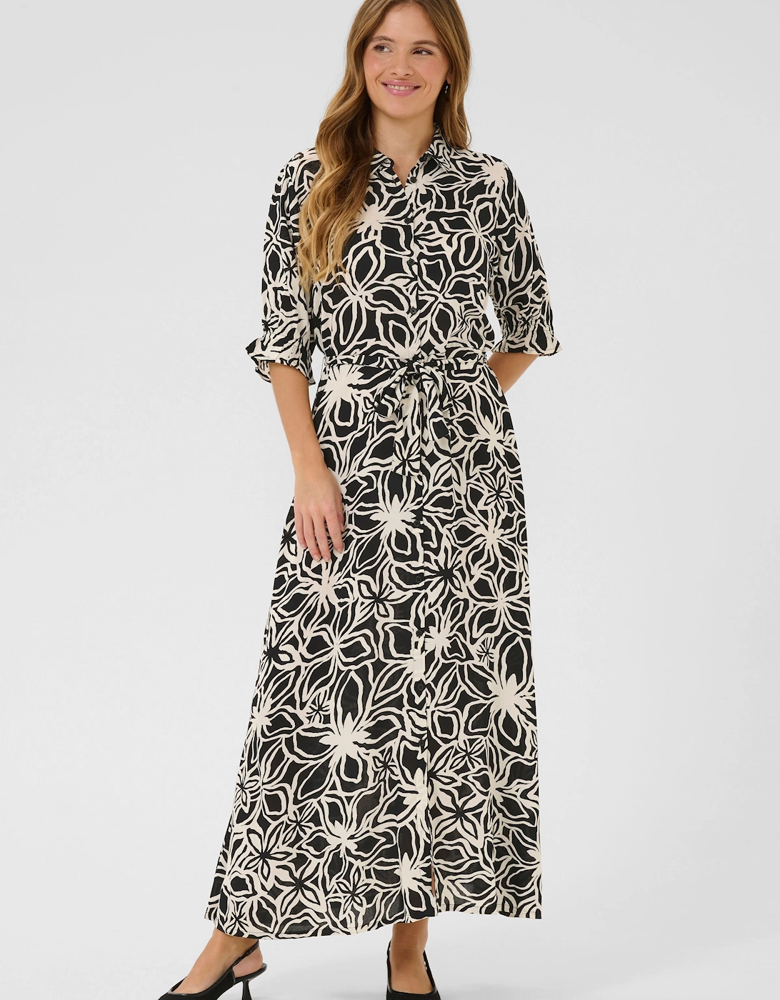 KAmira Printed Weave Shirt Dress, 2 of 1