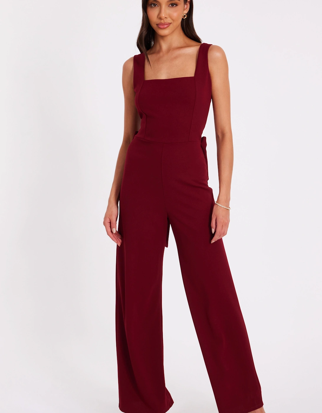 Red Bow Back Jumpsuit, 2 of 1