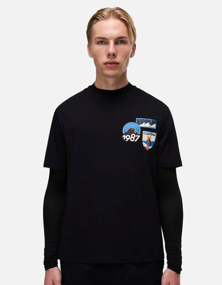 Montepiana Graphic T-Shirt Black