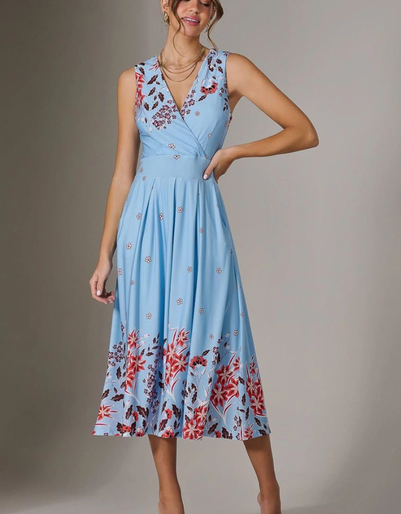 Jersey Sleeveless Midi Dress