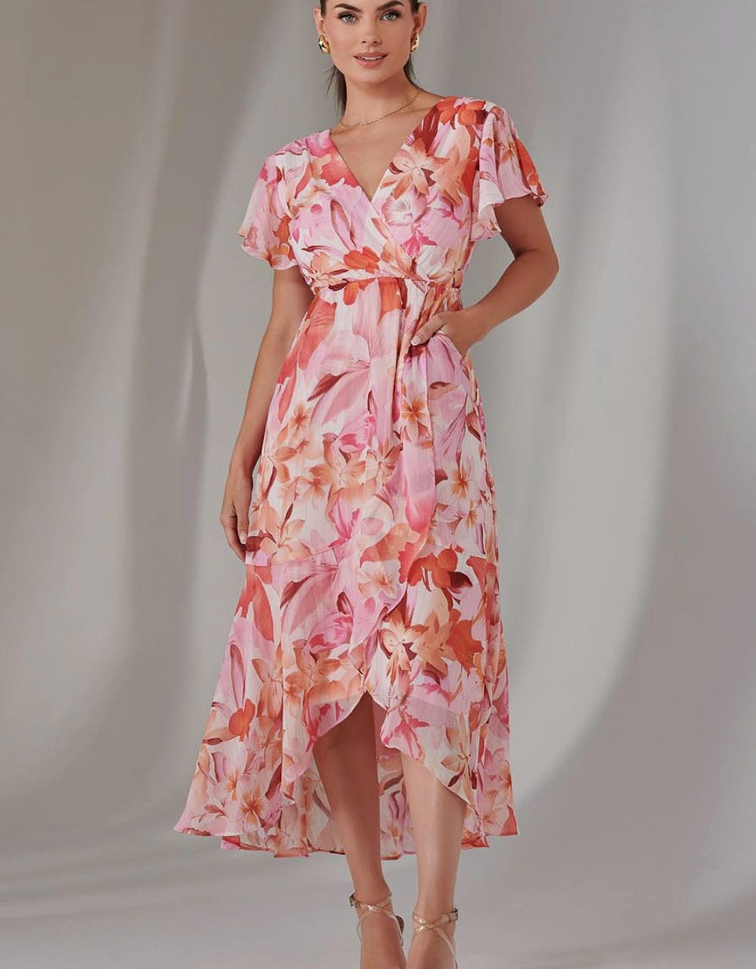 Petite High Low Midaxi Dress, 2 of 1