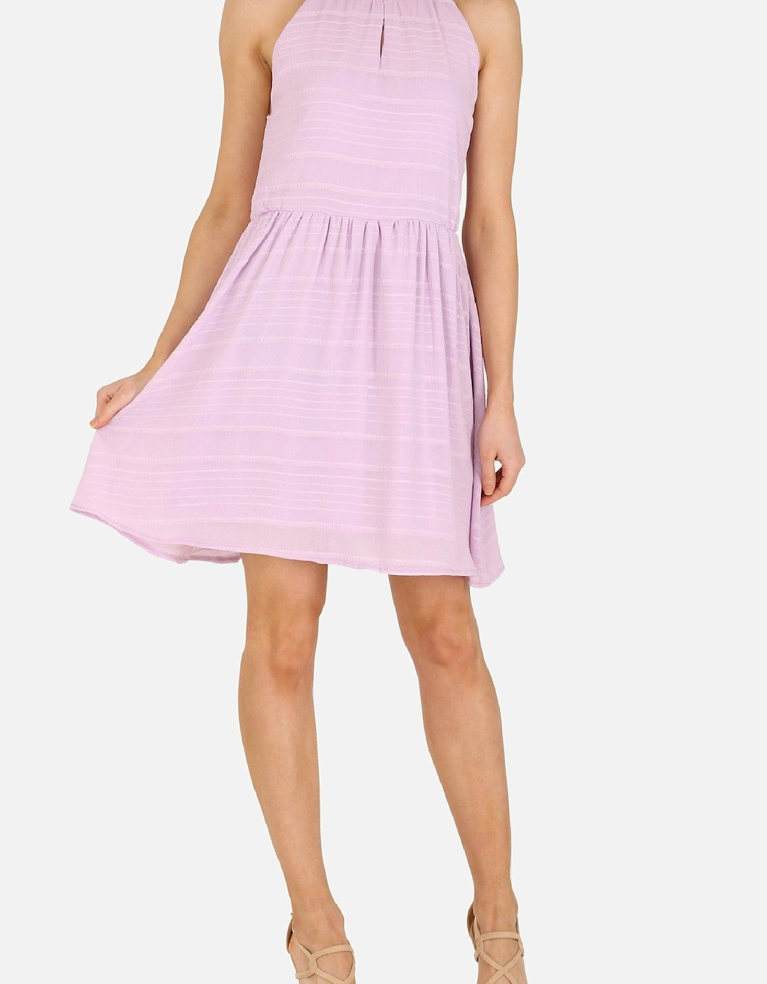 Cutie Halter Neck Textured Dress, 2 of 1