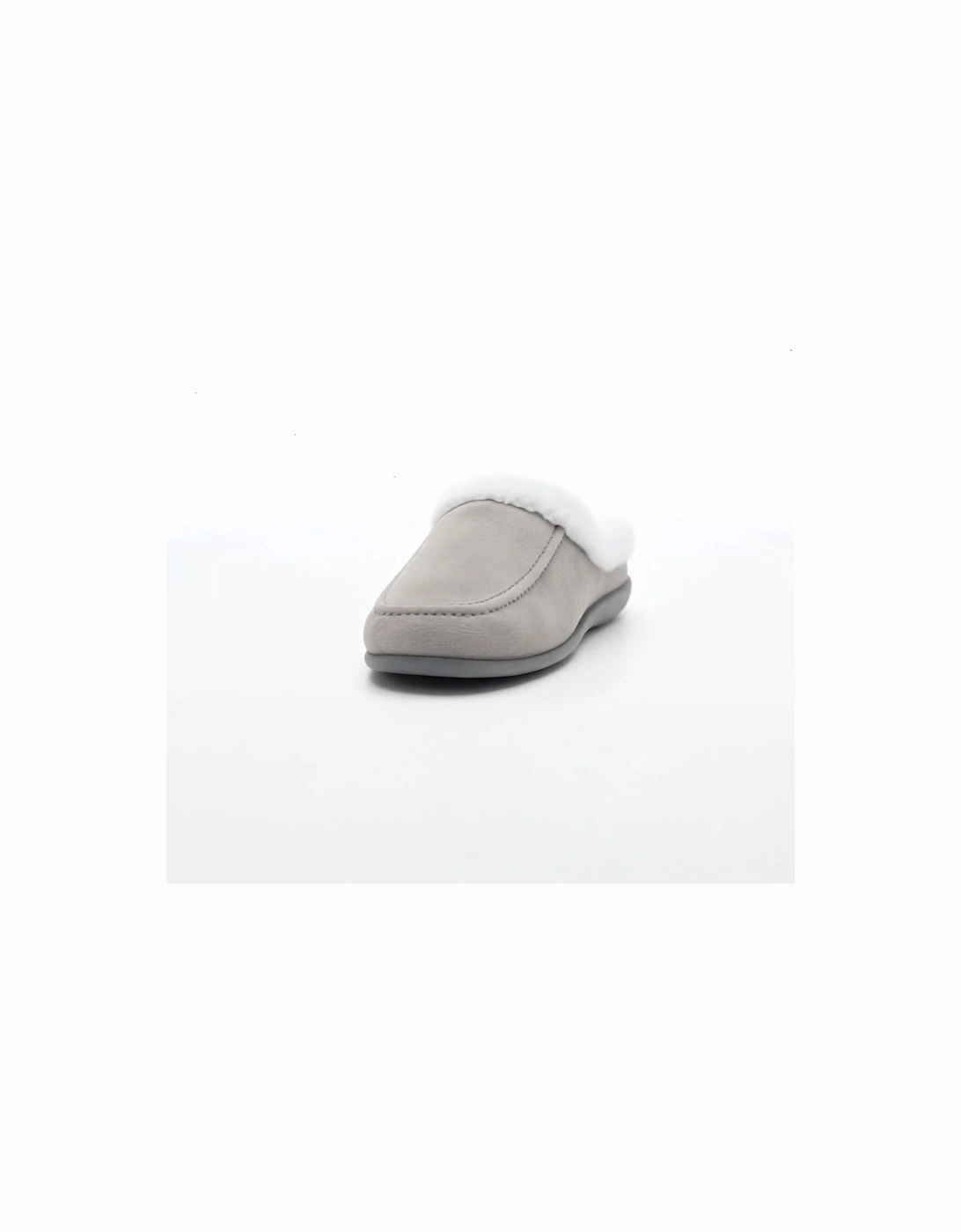 AVRIL Womens Mule Slippers Grey