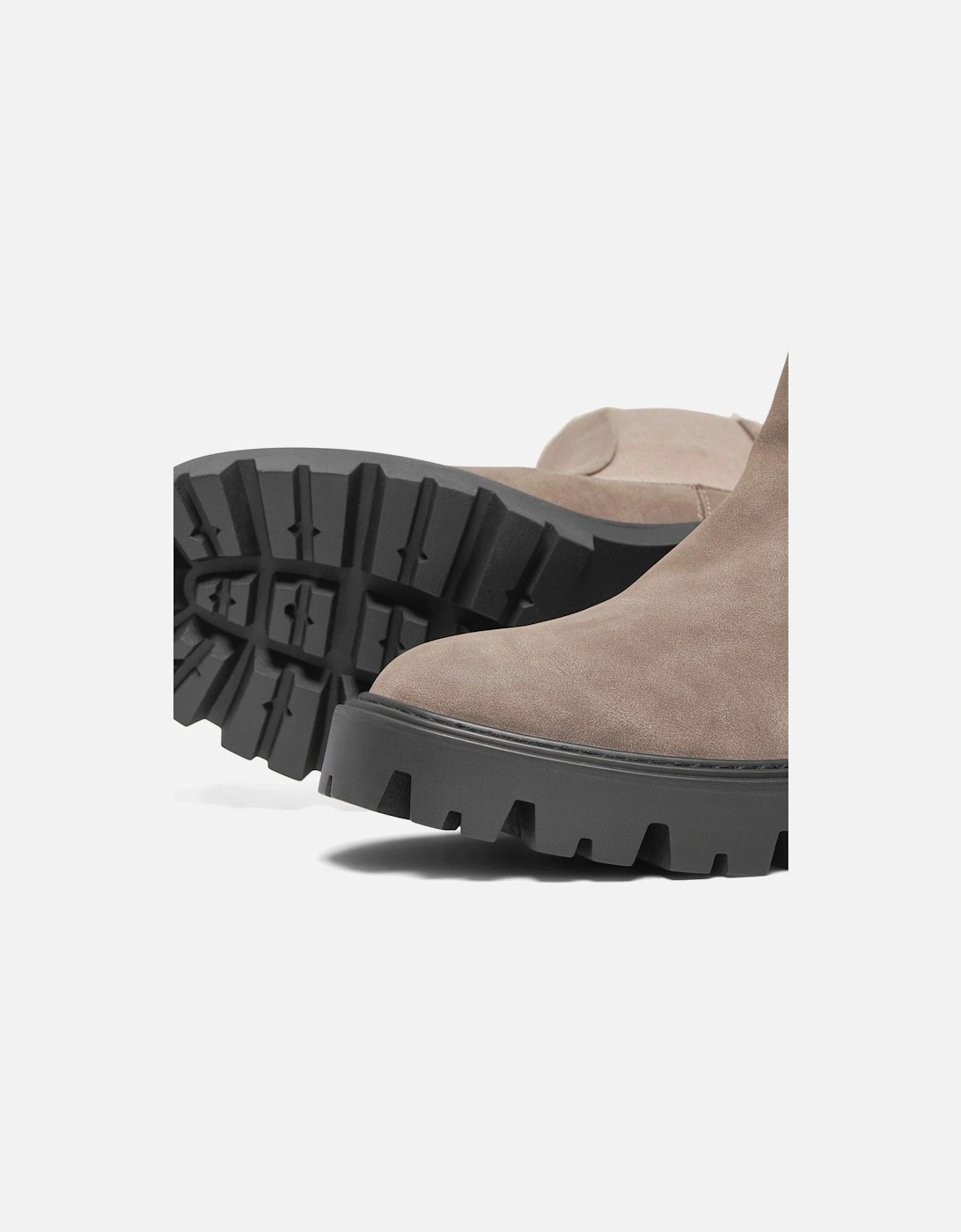 BETTY-9 WARM LINED Polyurethane Women's Brown Stone Heeled Ankle Boots