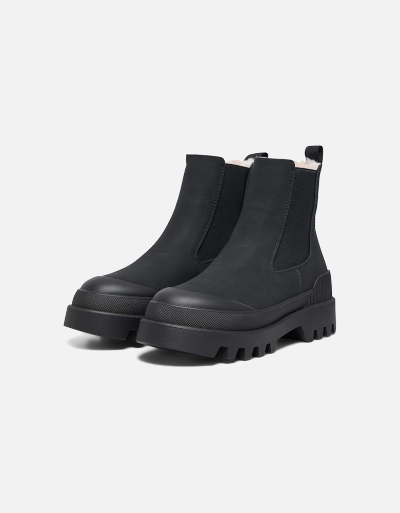 BUZZ-5 Polyurethane Women's Black Boots