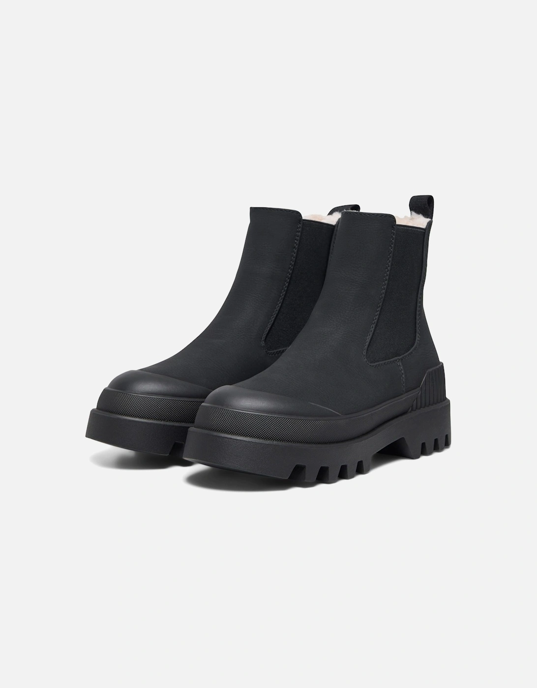 BUZZ-5 Polyurethane Women's Black Boots, 6 of 5
