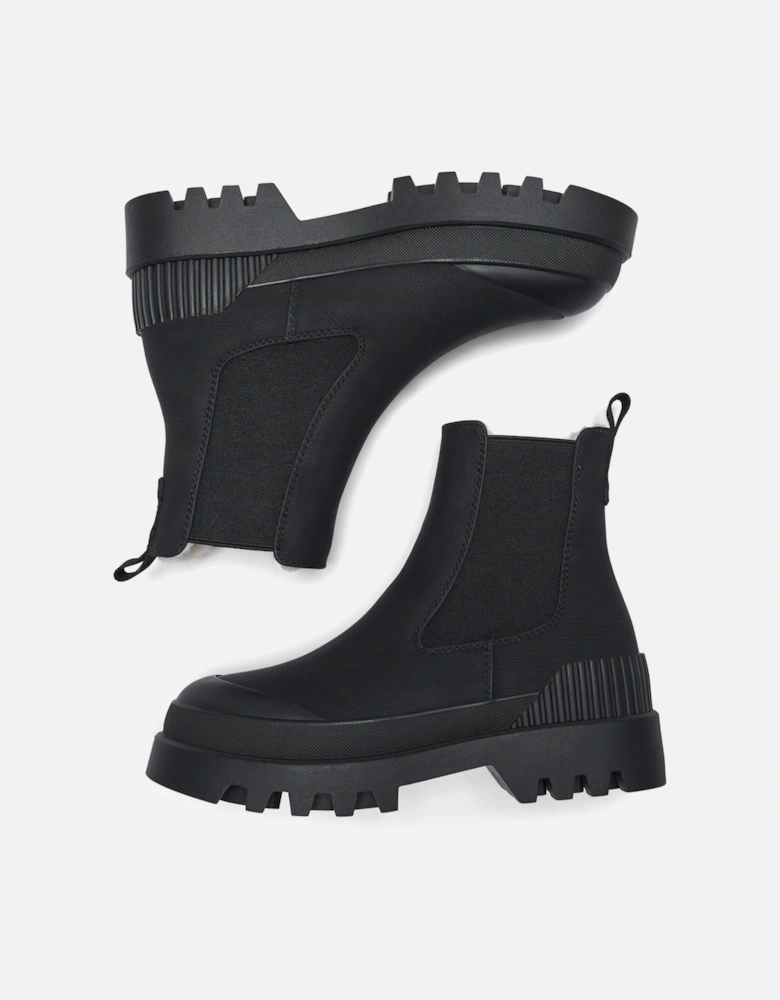 BUZZ-5 Polyurethane Women's Black Boots