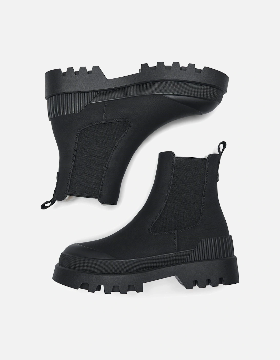 BUZZ-5 Polyurethane Women's Black Boots
