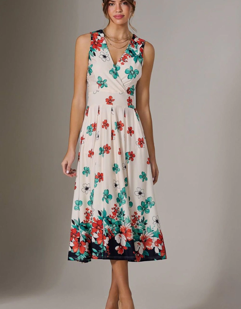 Jersey Sleeveless Midi Dress