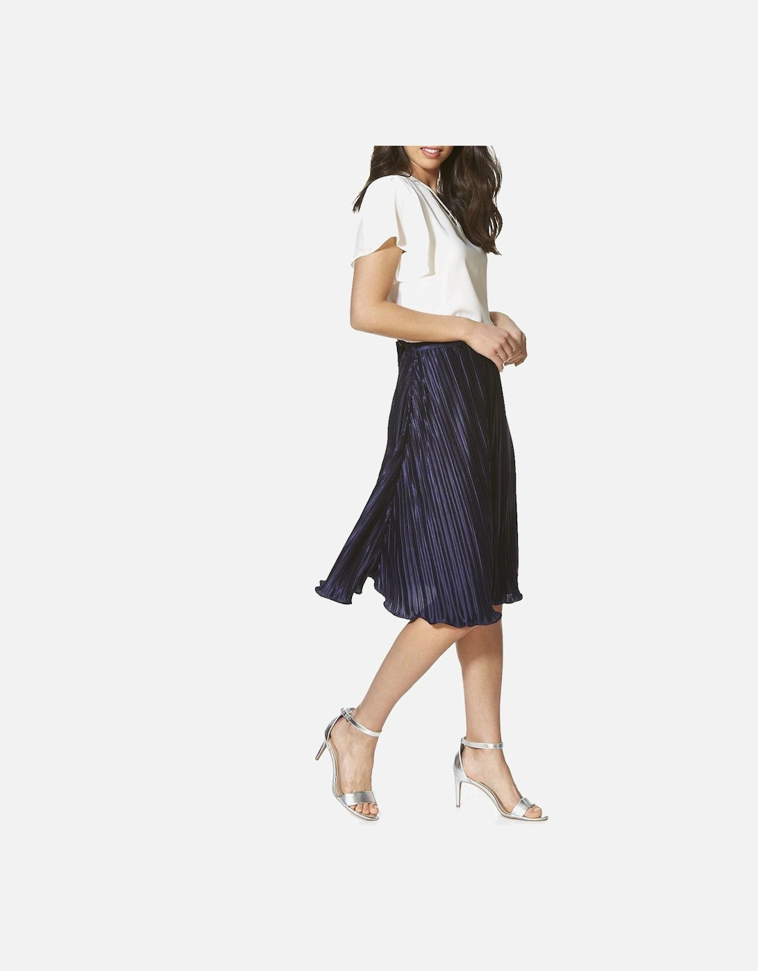 Silky Pleated Skirt, 2 of 1