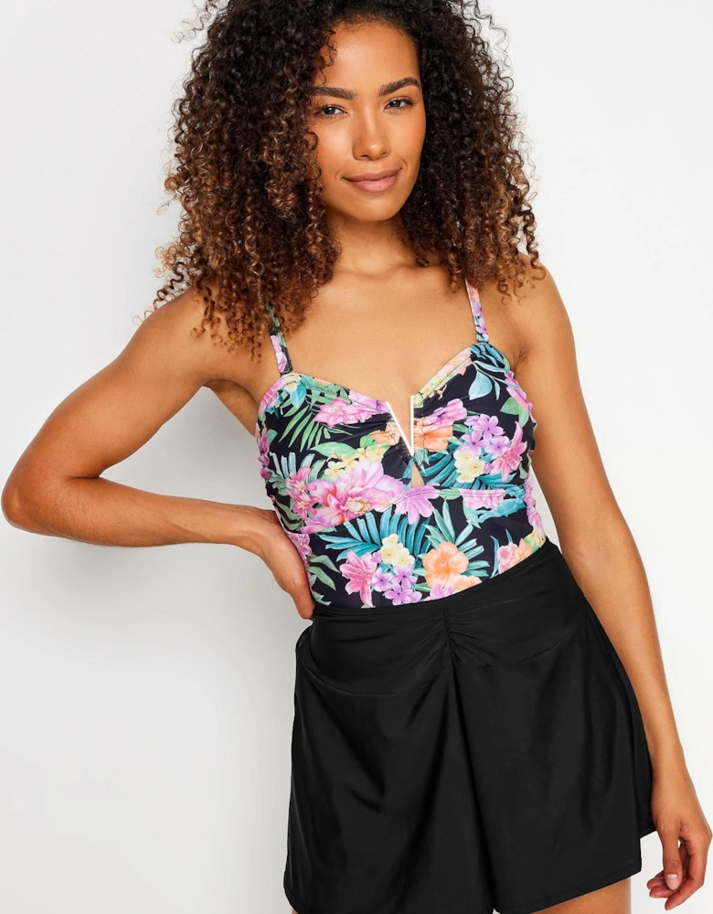 Ruched Front Swim Skirt