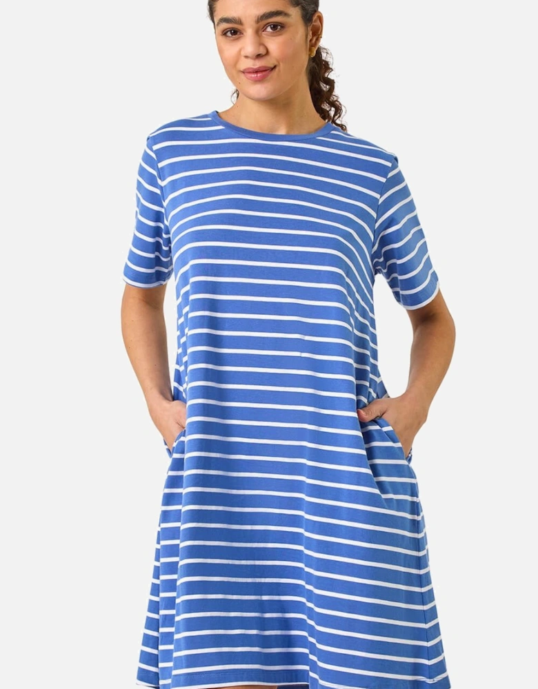 Stripe Stretch T-Shirt Dress