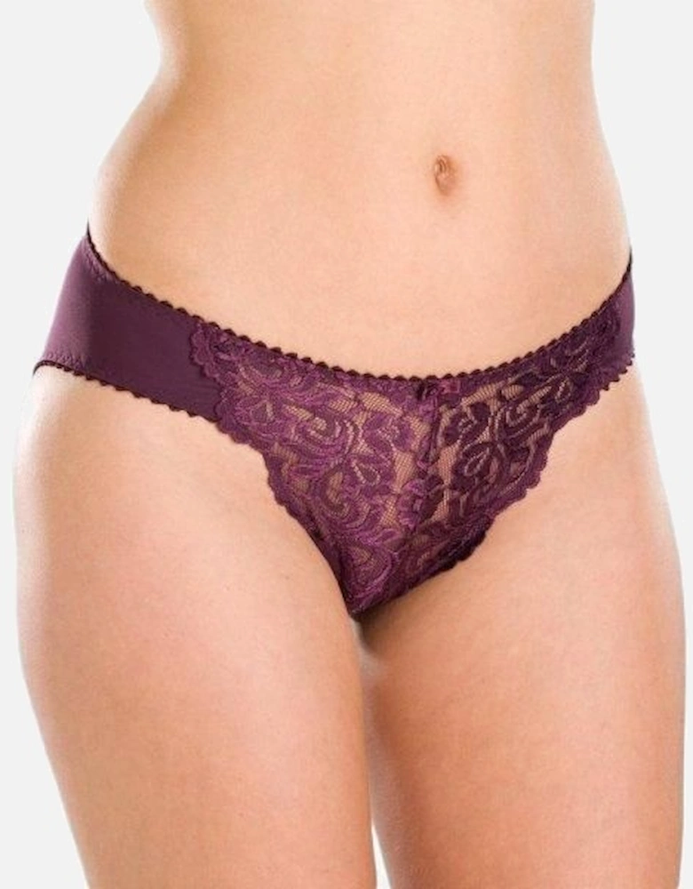 Three Pack Floral Lace Midi Briefs