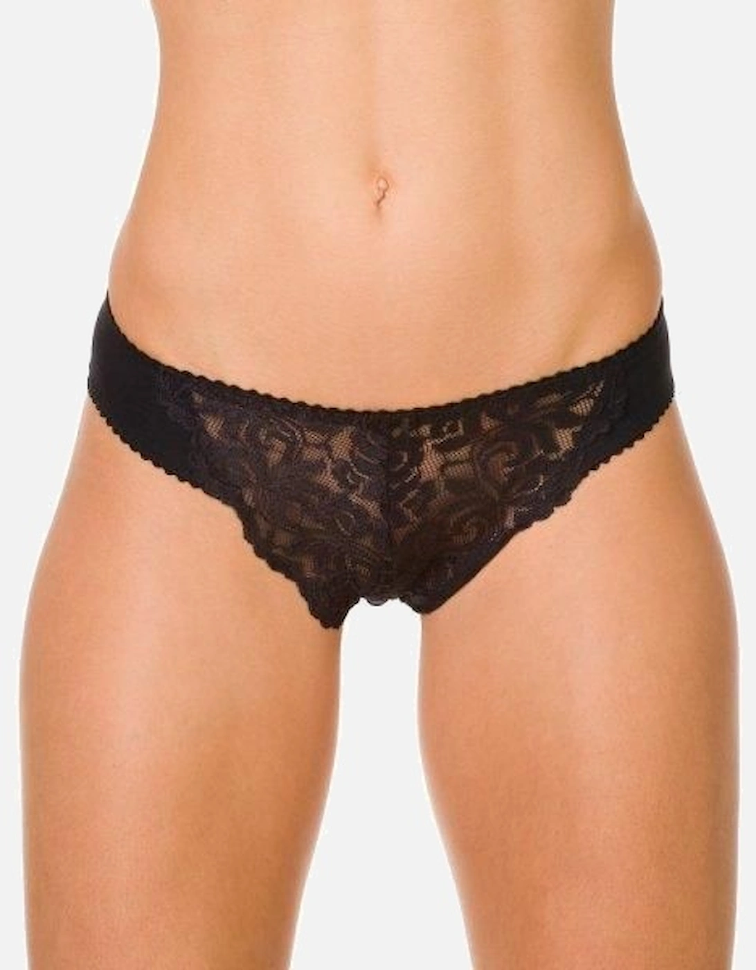 Three Pack Floral Lace Midi Briefs, 2 of 1