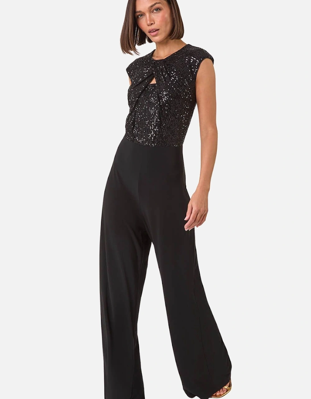 Sequin Twist Front Jumpsuit, 2 of 1