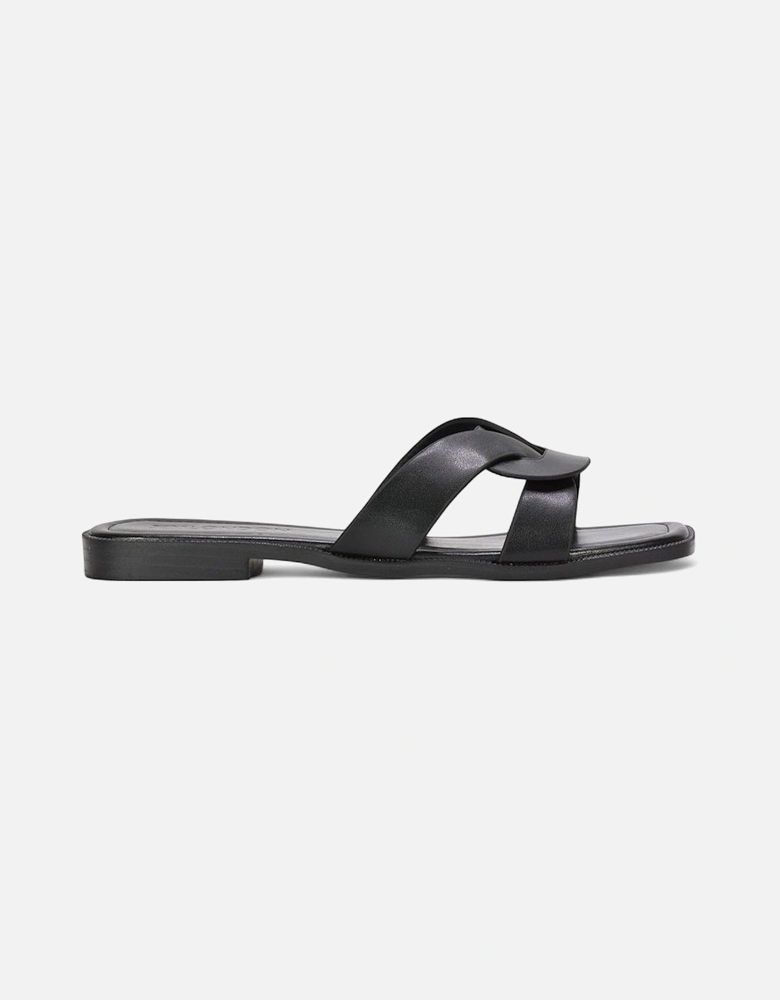'Charley' Open Toe  Slip On Slider Sandals With Square Toe, 2 of 1
