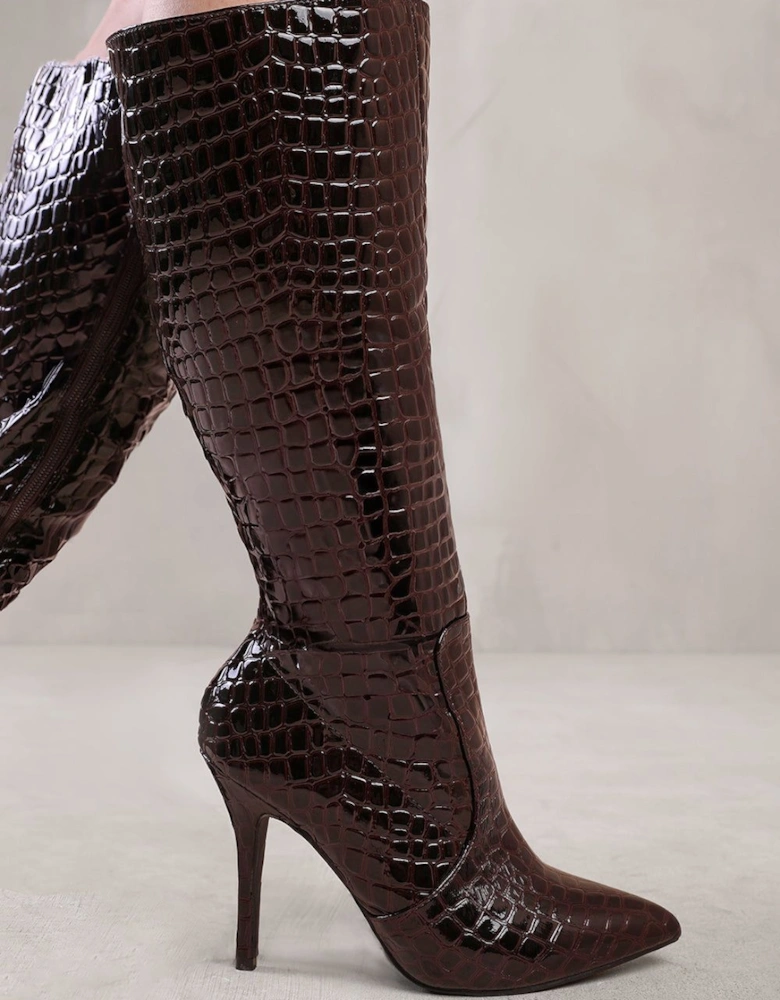 'Zoya' Wide Calf High Heel Boot