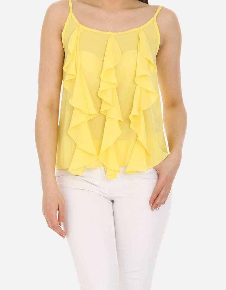 Ruffle Front Camisole Top