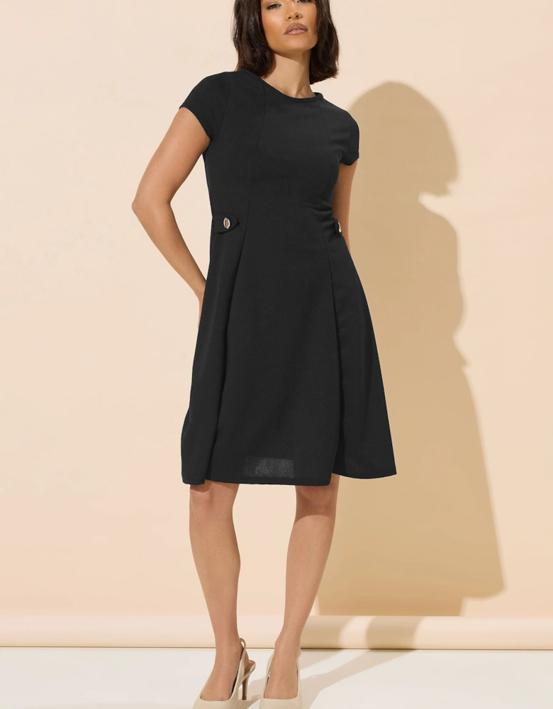 Petite Pleated Mini Dress