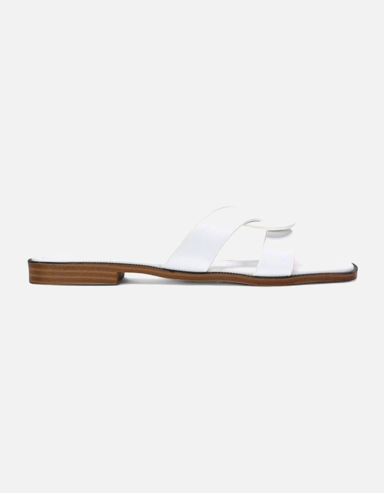 'Charley' Open Toe  Slip On Slider Sandals With Square Toe