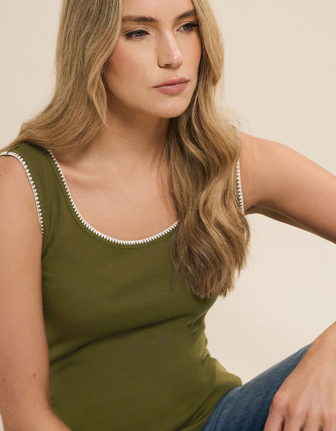 Tall Stitch Vest Top, 2 of 1