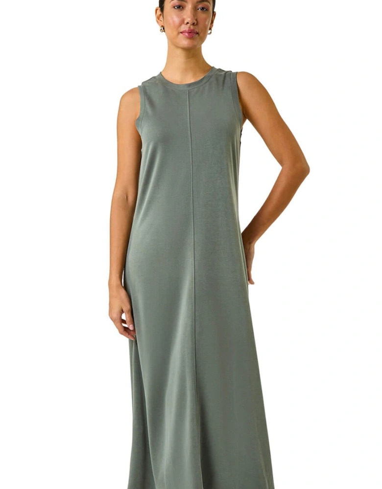Sandwash Stretch Midi Dress