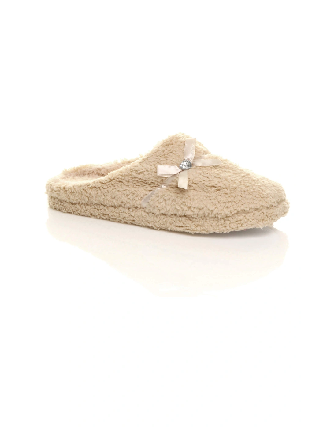 Flat  Heel Fleece Mules  Slippers, 2 of 1