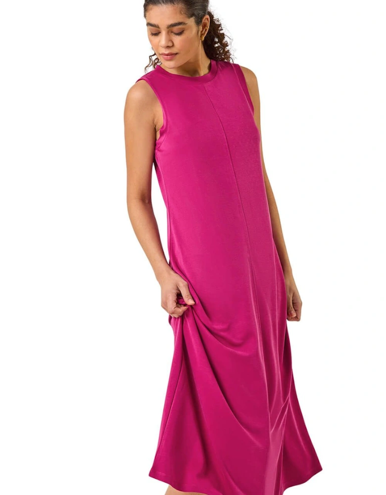 Sandwash Stretch Midi Dress