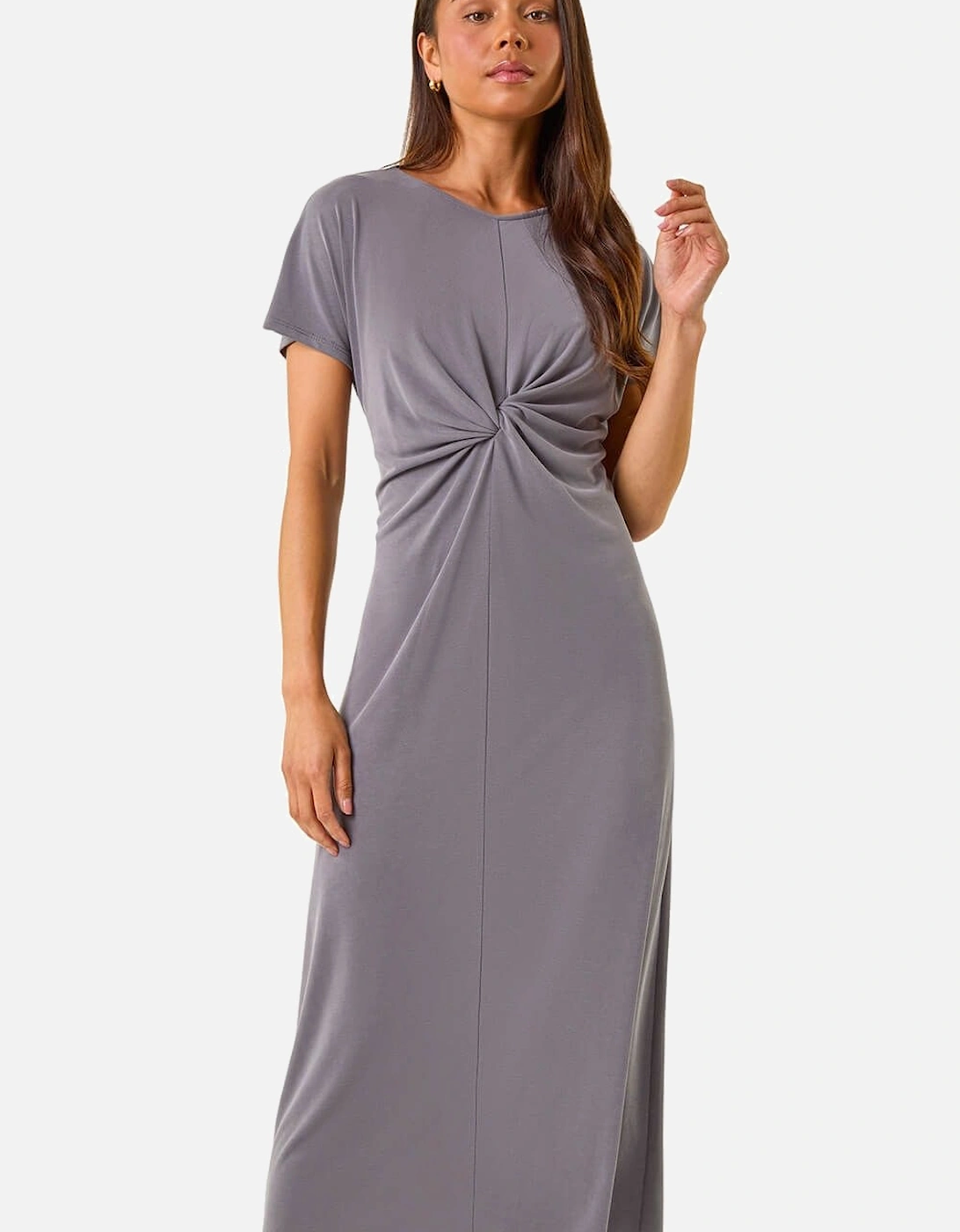Petite Twist Front Midi Dress, 2 of 1
