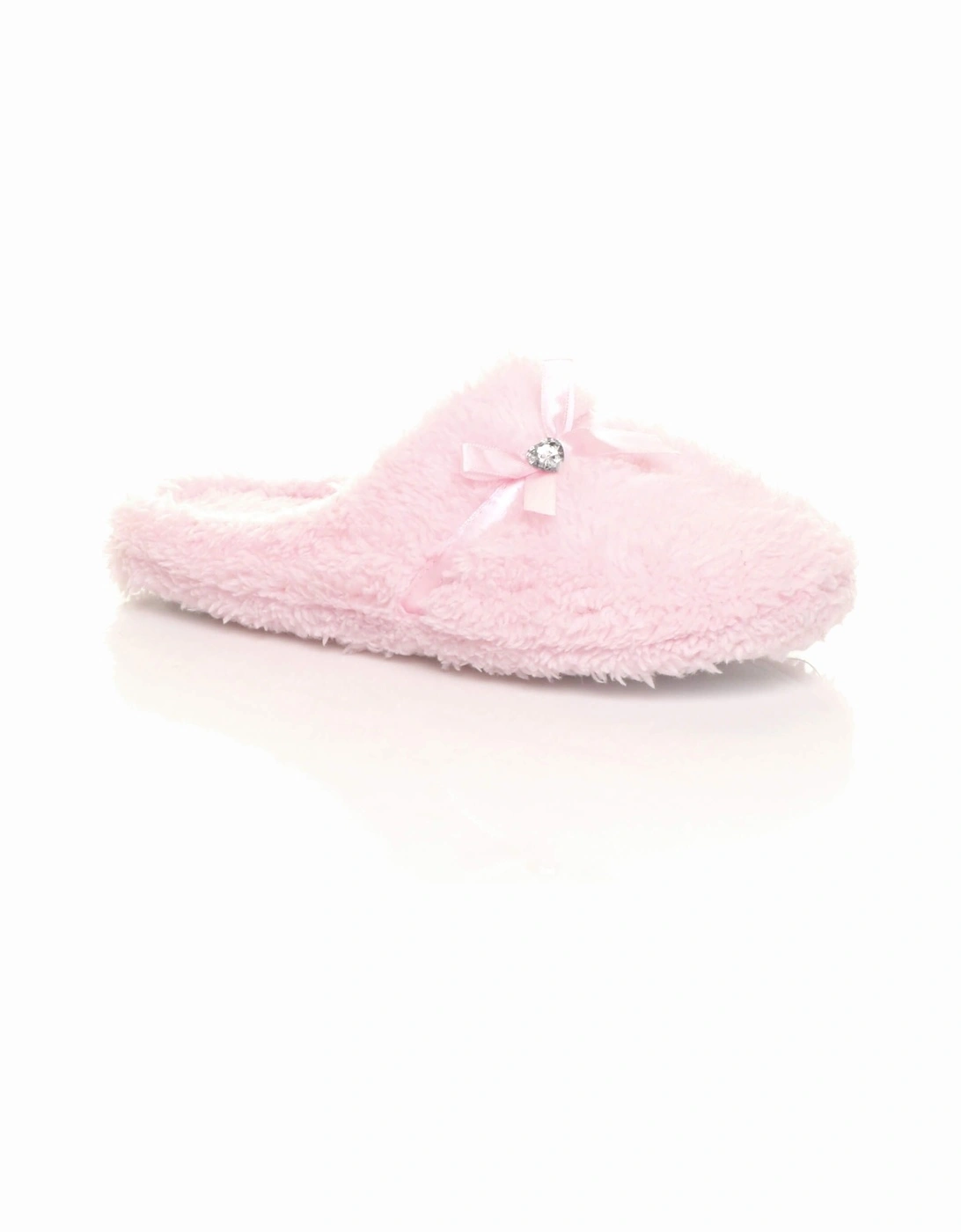 Flat  Heel Fleece Mules  Slippers, 2 of 1