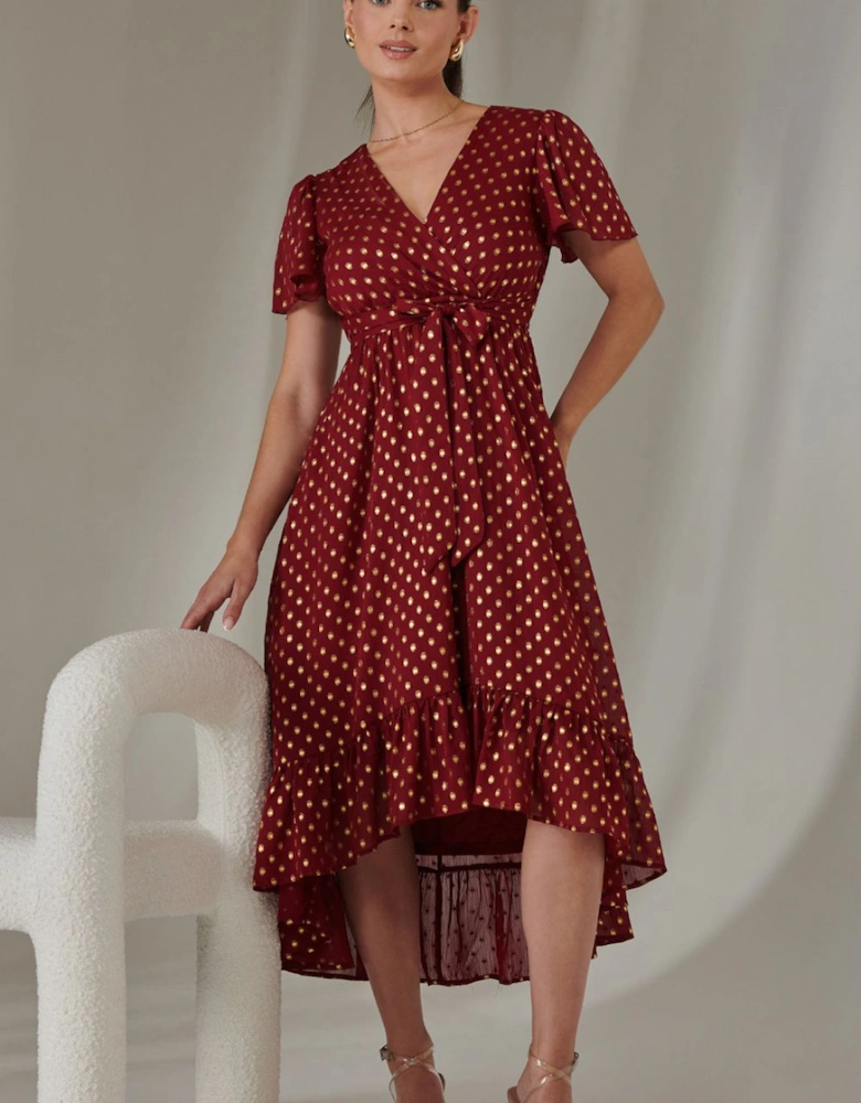 Petite Short Sleeve Midaxi Dress