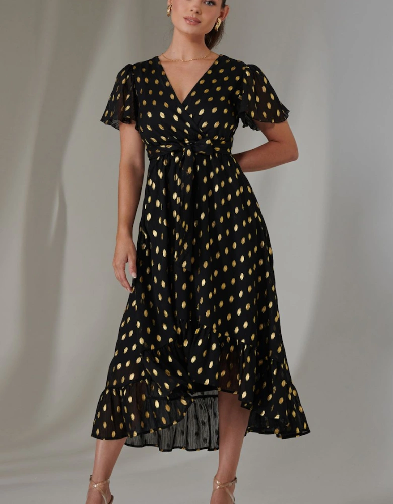 Petite Short Sleeve Midaxi Dress