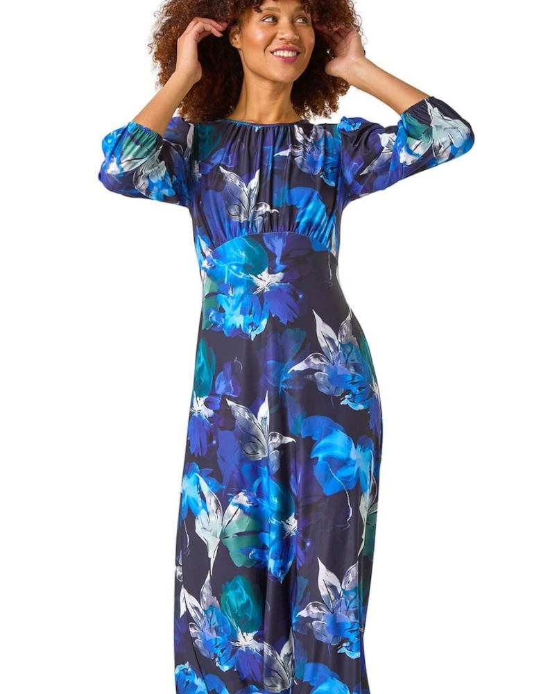 Floral Fit & Flare Midi Dress