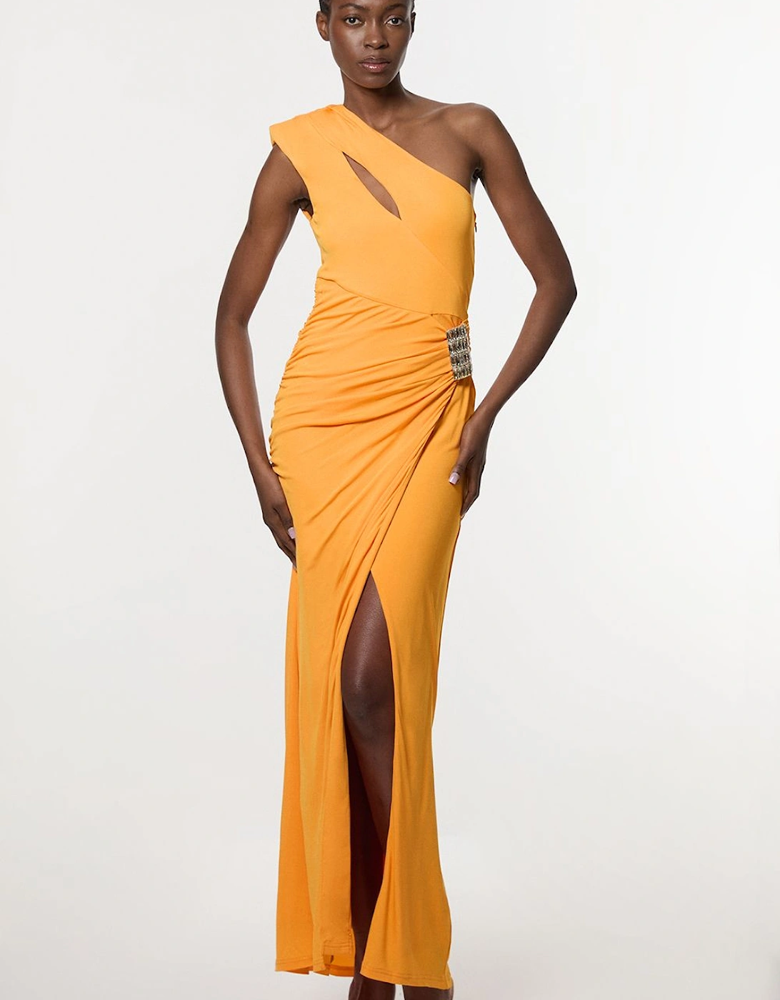 Premium Viscose Jersey Hardware Maxi Dress, 2 of 1